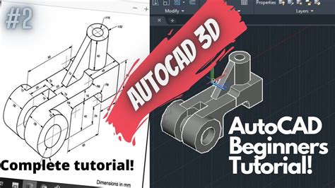 Autocad 3d Tutorial How To Make 3 Objects On Autocad Beginners