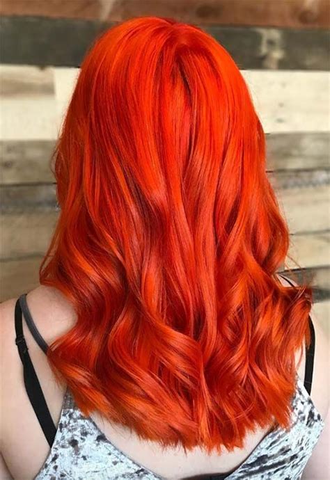 Fiery Orange Hair Color Shades To Try Hair Color Orange Fire Hair Hair Dye Tips