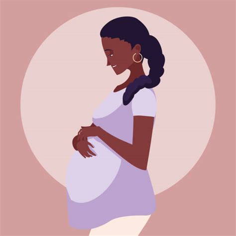 Black Pregnant Belly Drawing Illustrations Royalty Free Vector Graphics And Clip Art Istock