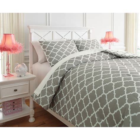 Signature Design By Ashley Bedding Sets Q790003f Full Media Gray White Comforter Set Westrich