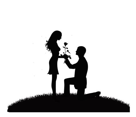 Cartoon Drawing Couple Silhouette Couple Next Month Png Download