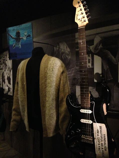 The second famous use of this guitar was at the paramount theatre in seattle 10/31/91. One of Kurt Cobain's guitars on display at the EMP in ...