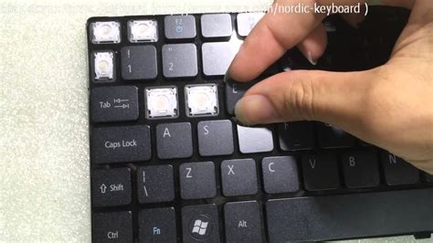 How To Replace Laptop Backlit Keyboard Keys For Acer Aspire Youtube