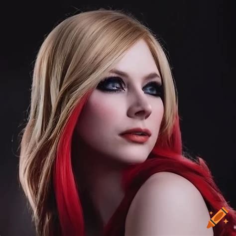 Christina Hendricks Cosplaying Avril Lavigne In A Mid Shot On Craiyon