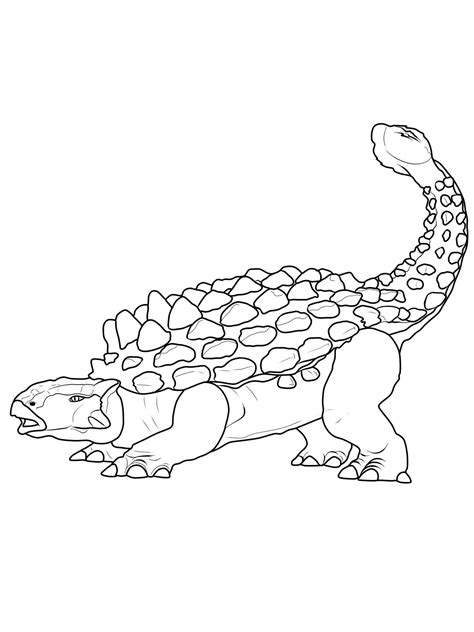 Ankylosaurus Dinosaurier Ausmalbild Kleurplaten Anquilossauro