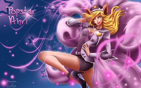 Popstar Ahri Anime Style Wallpapers And Fan Arts League Of Legends