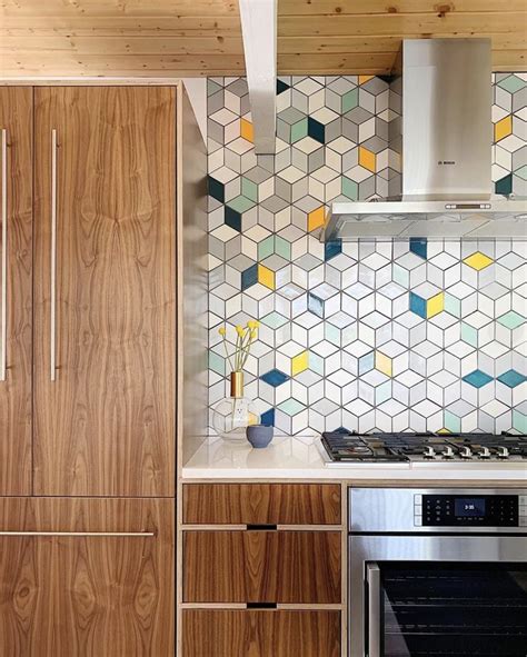 10 Mid Century Modern Designs With Handmade Tile Modern Kitchen Tiles
