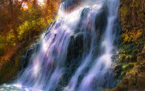 Waterfall Of Spring Mac Wallpaper Download Allmacwallpaper
