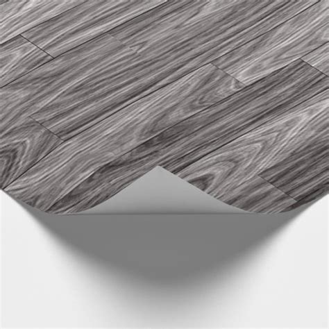Weathered Grey Wood Planks Texture Wrapping Paper Zazzle