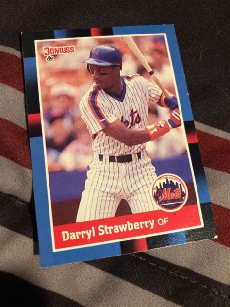 1987 donruss darryl strawberry new york mets baseball card ebay