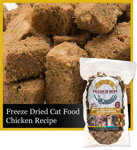 While dry food tends to last longer than wet food to begin with, freezing it does extend its shelf life further. Freeze Dried Chicken Cat Food - Fresh Is Best®