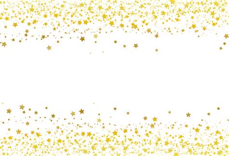 Stars Scatter Glitter Confetti Gold Frame Banner Galaxy Celebration