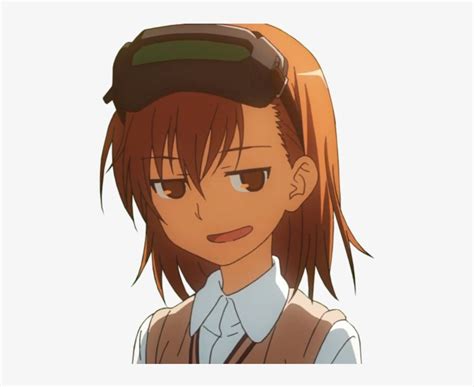 Mikoto Misaka Face Facial Expression Human Hair Color Smug Anime Face