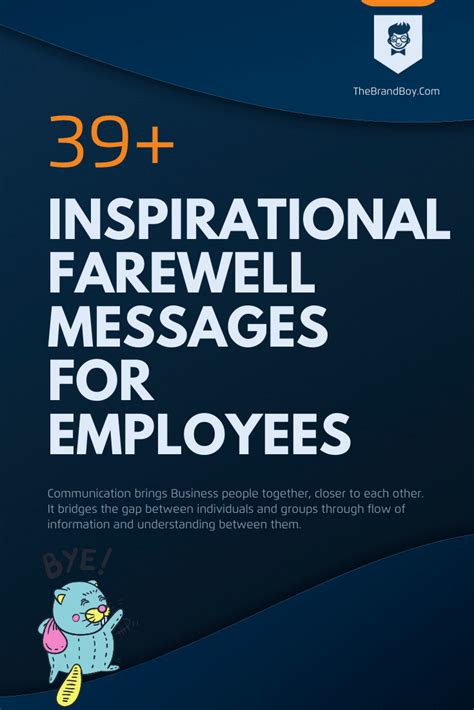 Inspirational Farewell Messages To Employees Thebrandboy
