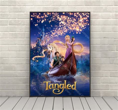 Tangled Disney Movie Poster Craftcentralcompany