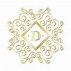 Letter D, Gold Monogram Free Stock Photo - Public Domain Pictures