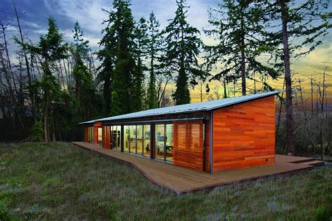 Blu Homes Unfolds A Glidehouse Prefab On Vashon Island In Washington