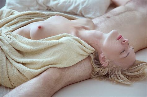 Naked Woman Sleeping On Her Man By Sonja Lekovic Stocksy United