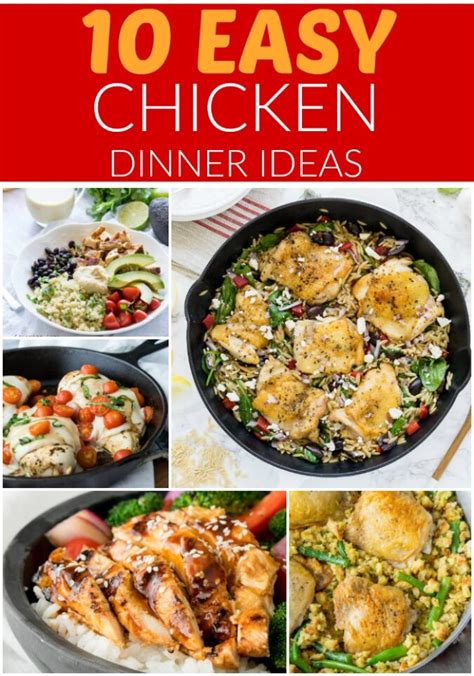 Try making a recipe from our list of easy sunday dinner ideas that everyone in the family will love. 10 Easy Chicken Dinner Ideas | I Wash You Dry