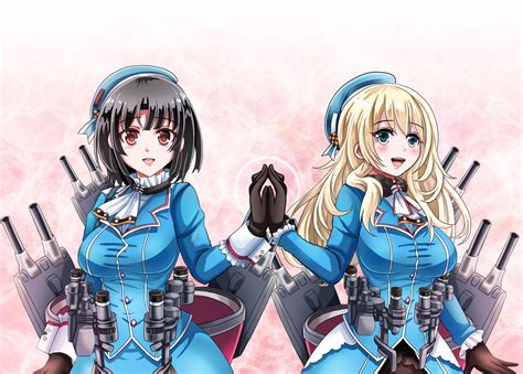 Two Female Anime Characters HD Wallpaper Wallpaper Flare