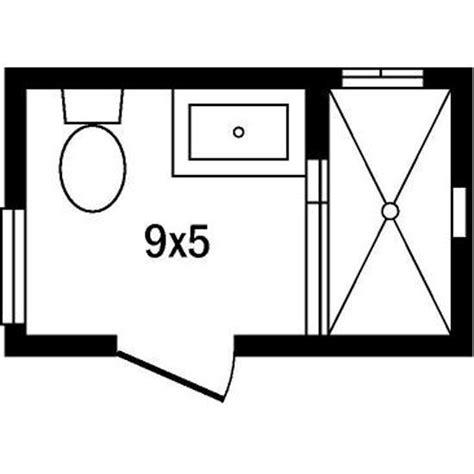 Still, they can range in size, and it's possible you may feel a bit cramped in your current layout. 9x5 Small Bathroom Floor Plans Master Bathroom Space ...