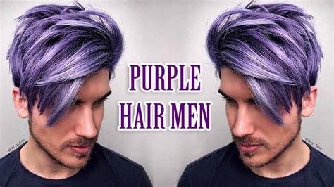 8 Awe Inspiring Ideas For Purple Hair Men Youll Love
