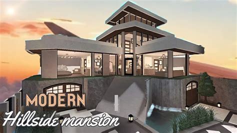 Hillside Modern Mansion Welcome To Bloxburg Tour No Otosection