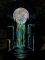 After Midnight - Glow In The Dark Painting - Glowing Art - Moon Melting ...