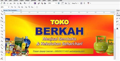 Contoh Desain Spanduk Banner Toko Sembako Contoh Desain Banner Spanduk