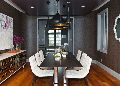 How To Use Black To Create A Stunning Refined Dining Room Decoist