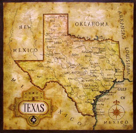 Old Texas Map Printable Maps