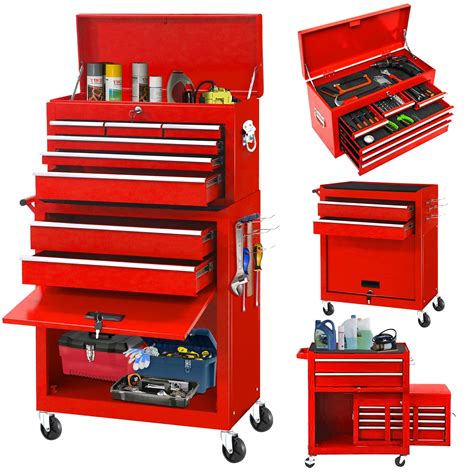 Buy Greenvelly Rolling Tool Chest With Wheels And 8 Drawerslarage Tool Cabinet With Removable