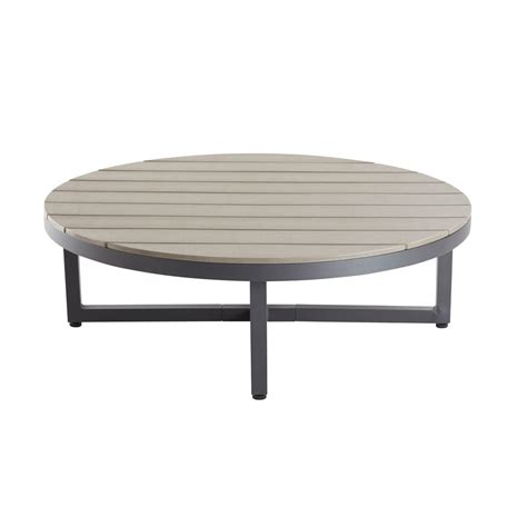 Modern and comfortable is your best choice, it will not be monotonous in your living room. Aluminium and Composite Round Garden Coffee Table Escale ...