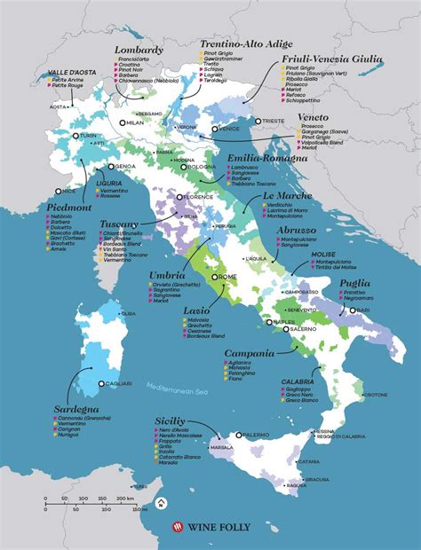 Italy Wine Region Wine Folly