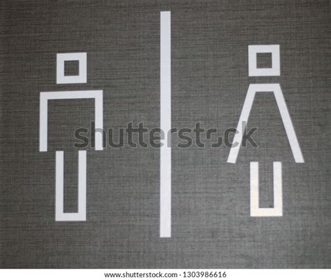 Male Female Toilet Symbols Stock Photo 1303986616 Shutterstock