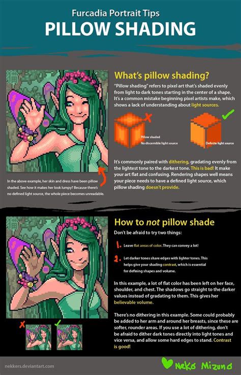 Tips Pillow Shading By ~nekkers On Deviantart Cool Pixel Art Pixel