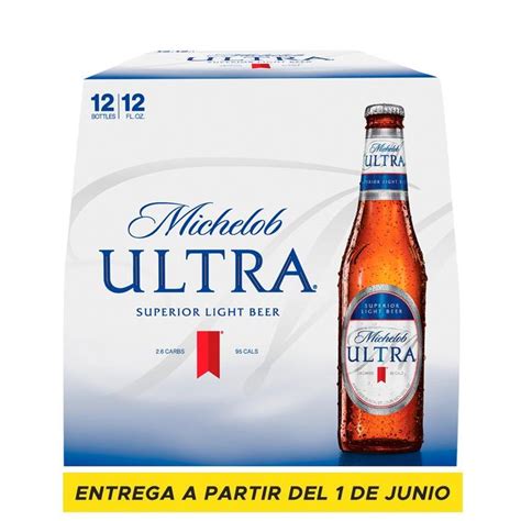 Michelob Cerveza Ultra 12 Pack Nr 355 Ml H E B México