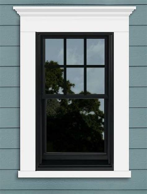 35 Amazing Black Window Frames Ideas Window Trim Exterior Farmhouse