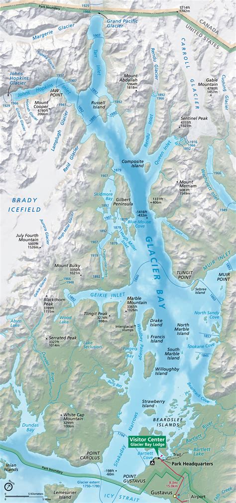 Maps Glacier Bay National Park And Preserve Us National Park Service