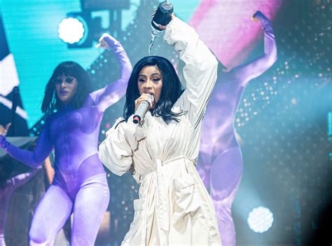 Cardi B Performs In A Bathrobe After Ripping Her Jumpsuit At Bonnaroo