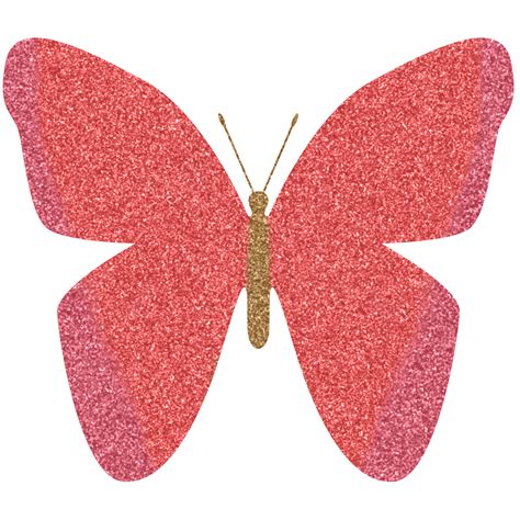 Wings Png Pastel Pink Clipart Glitter Butterflies Instant Download