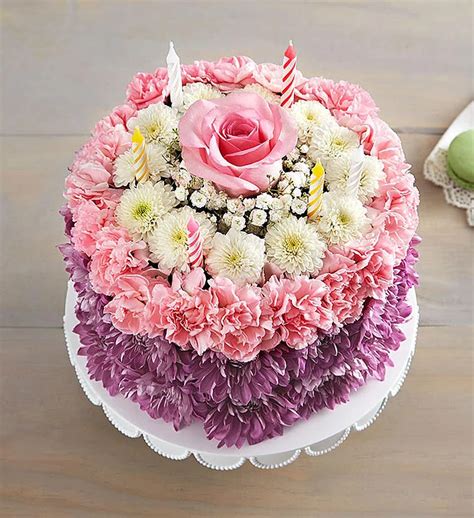 Birthday flowers are for all kinds of lovely occasions because they speak the language of the heart. Birthday Wishes Flower Cake® Pastel in 2020 | Birthday ...