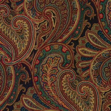 Waverly Knightsbridge Gem 681450 Paisley Linen Fabric