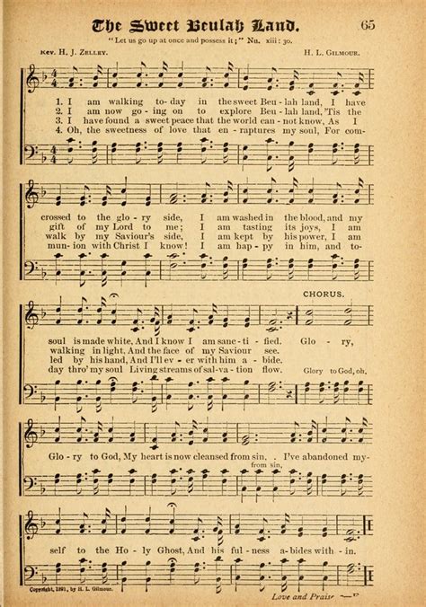 For interactive music score click here. The sweet Beulah land - Hymnary.org