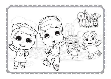 Omar And Hana Coloring Pages Coloring Home