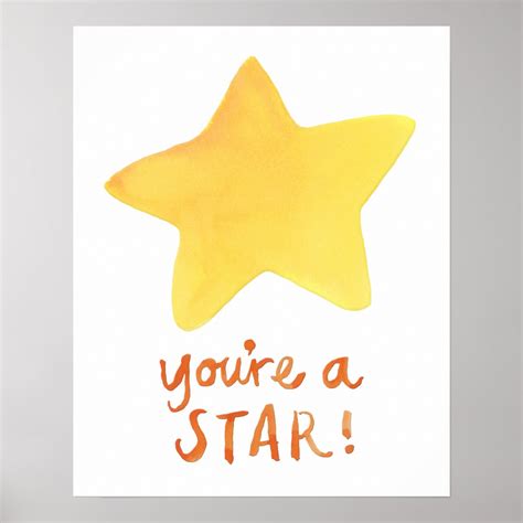 Youre A Star Poster Zazzle