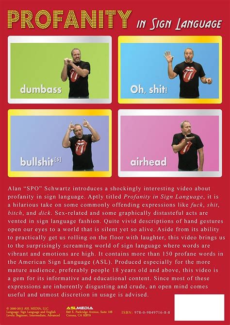 Image Result For Profanity Sign Language Sign Language Language Signs