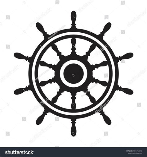 Boat Steering Wheel Vector At Collection Of Boat