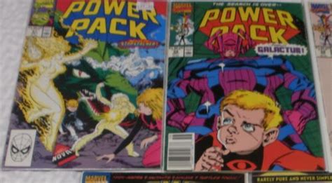 Vf Marvel Comic Power Pack Vol 1 57 58 Gee Mass Master Lightspeed