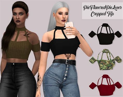 Pieflavoredpielover Cropped Top 33 Swatches Hq Mod Compatible Custom